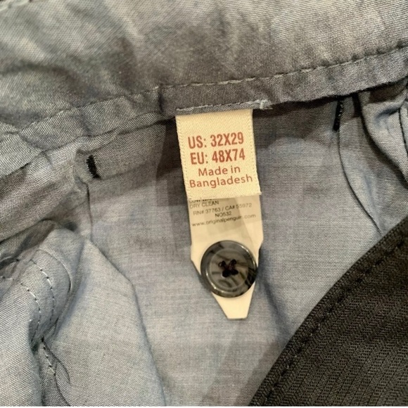 Original Penguin Pants Adult 32X29 Navy Blue Stretch Formal Chino Mens - Picture 9 of 12